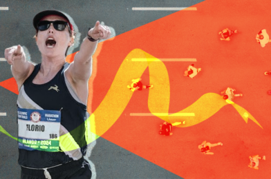 I won a marathon 13 months after giving birth