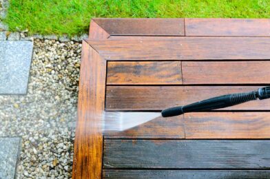 Why should you clean the underside of the deck