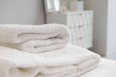 Why should you handle towels with vine and bicard soda